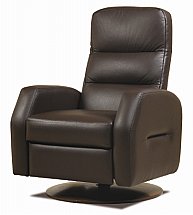 Cintique - Trieste Leather Swivel Recliner